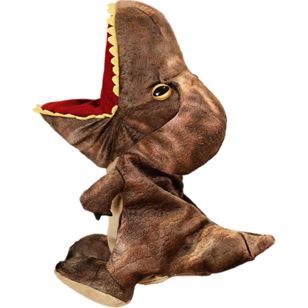 FJmark Hand Puppet, Plush Animal, Ventriloquist Puppet Show Glove Puppet Toy for Babies and Children, Educational (Dinosaur)