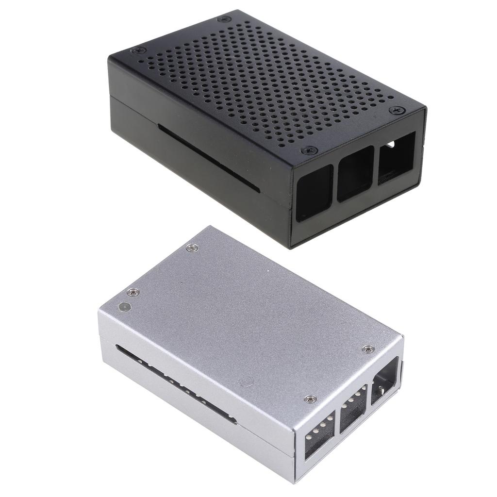 Для 4B для Корпуса Алюминий для Корпуса RPI 4B Металл для Оболочки Серебристый Черный Корпус для RPI 4 Модель B