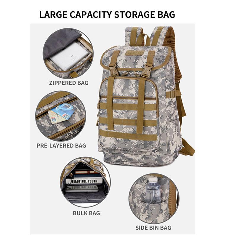 Альпинизм 50L Кемпинг Туризм Спорт на открытом воздухе Путешествия Мужской рюкзак Альпинизм Треккинг Сумка