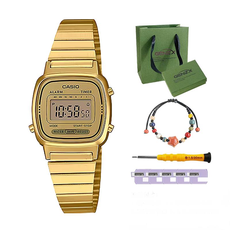 Casio Женские часы YOUTH Золотые LA670WGA-9D LA670WGA-9D