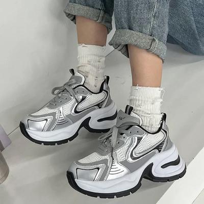 Модные женские кроссовки 2024 года, новые повседневные кроссовки для бега, дизайнерские роскошные женские туфли, дышащие теннисные туфли, туфли на платформе