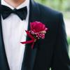 Брошь-булавка в виде цветка розы, свадебная бутоньерка