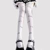 Kawaii Expression White Graffiti Letter Print Long Socks Japanese JK Harajuku Over Knee Thigh High Stockings Cosplay Socks