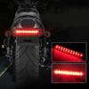 Motorcycle Rear Brake Light Mini 12V 11LED Tail Stop Light Lamp for Dirt Bike Motorbike License Plate Light Decorative Lamp