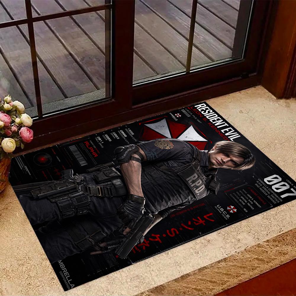 Umbrella Corporation Logo Floor Mat Suitable for Hallway Playrooms Outdoor Living Rooms Antislip Carpet Decorate Offices Best for Christmas
