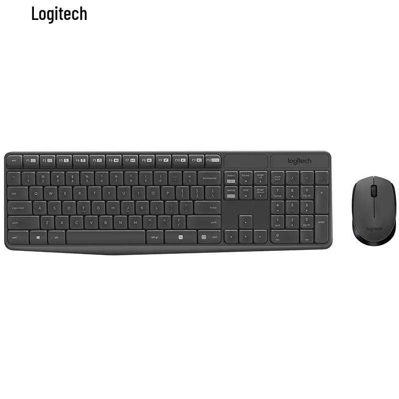 Logitech MK235 Full-Size Wireless Keyboard and Mouse Combo
