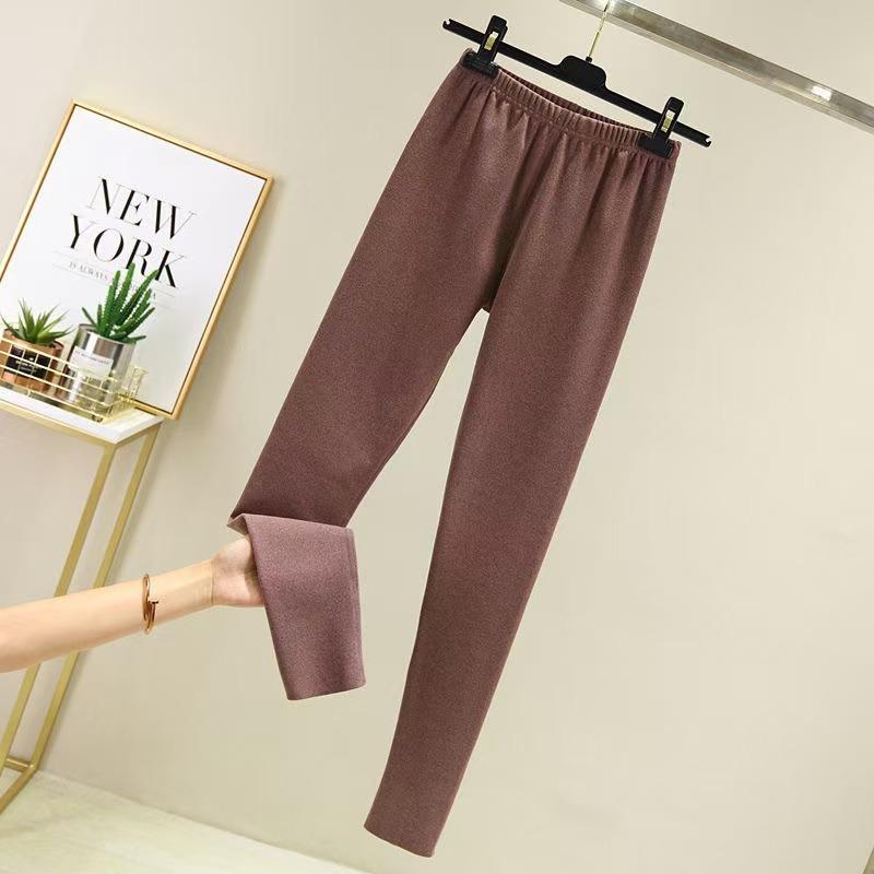 Двусторонние немецкие кальсоны для женщин, чтобы носить тепло, высокоэластичные, облегающие и бесшовные согревающие леггинсы на осень и зиму