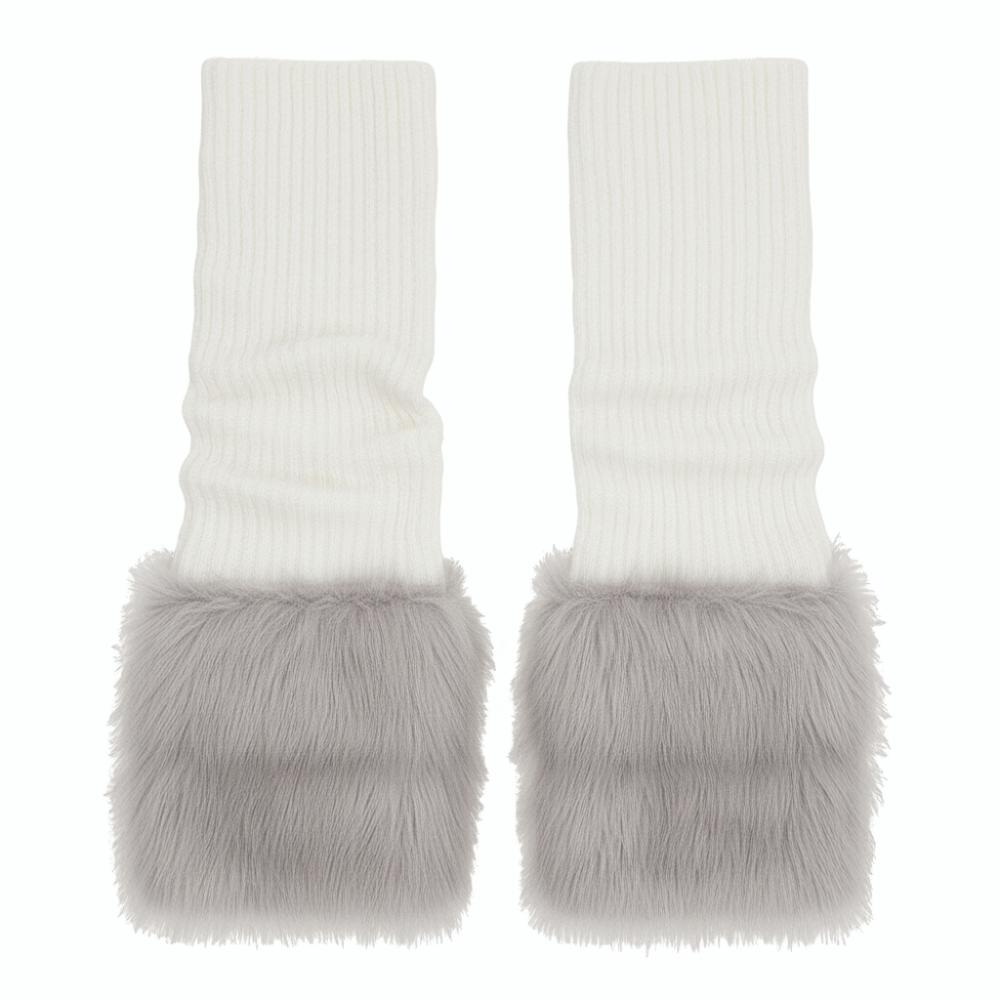 Foot Cover Winter Leg Warmers Y2K Plush Leg Coverings Soft Long Stockings Accessories