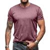 Fashion Men's Collision Round Neck Short-sleeved T-shirt Loose Versatile Tops Trend Casual Body Shirt