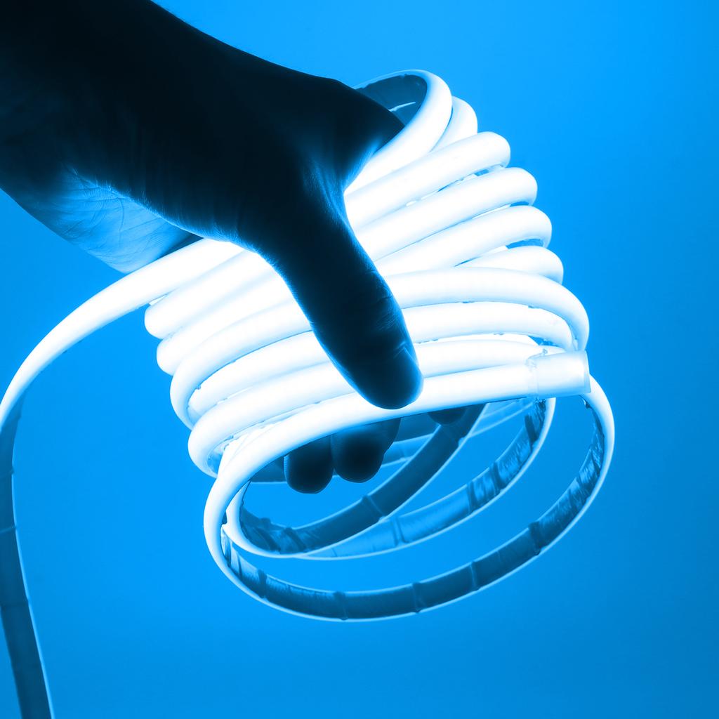 IP68 Waterproof COB LED Strip Light 12V 24V Flexible LED Neon Tape 320LEDs/m High Density Linear Light Outdoor Swimming Pool