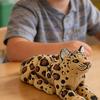 3D-печатная модель животного Реалистичная фигурка снежного барса с гибким суставом Артикулируемая игрушка-антистресс для снятия стресса