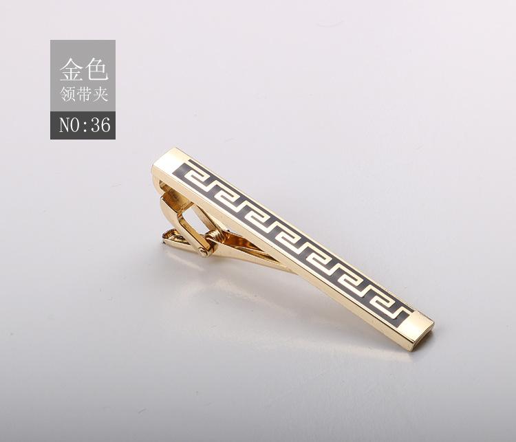 Зажим для галстука Матовый Зажим для воротника Мужской Формальный Деловой Золотой Серебристый Металлический зажим высокого класса