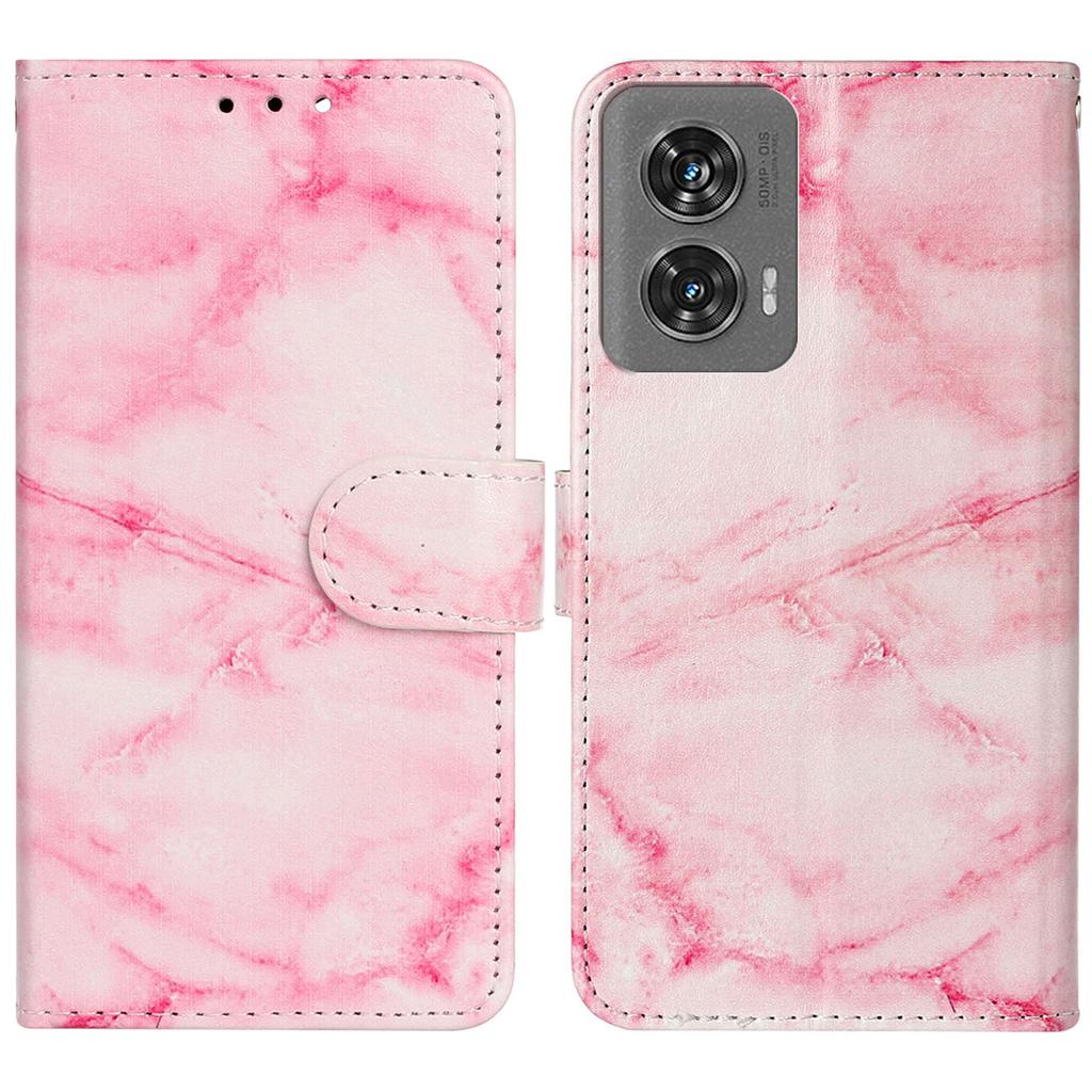 For Motorola Edge 50 Fusion 5G Case Pattern PU Leather Flip Phone Cover