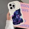 Чехол для iPhone 16 Pro Max XR 17 Air 15 Plus 8 13 11 12 14 Мягкий чехол для телефона Черный кот Звездная ночь