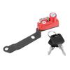 Helmet Lock, Qiilu Helmet Lock, MT25 MT03 YZF R25 R3 2014-2019 Motorcycle Modification Aluminum Alloy Anti-Theft Security Helmet Lock (Red)