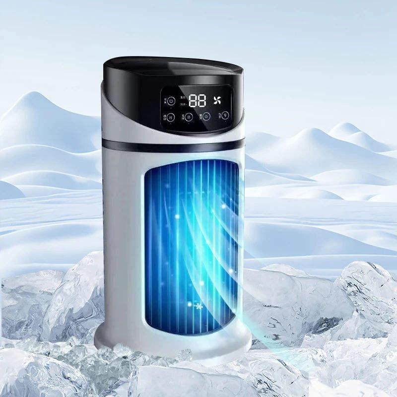 Портативный настольный вентилятор, USB-зарядка, мини-распылитель, электрический вентилятор для охлаждения воздуха, для дома, бесшумный, многофункциональный кондиционер