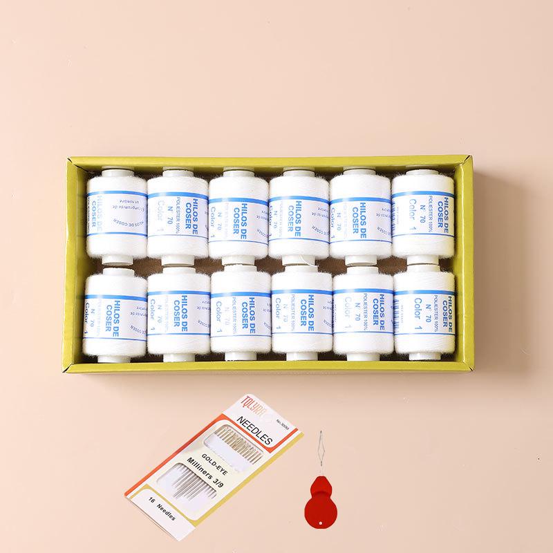 Portable Household Sewing Kit: Large-Capacity Needle and Thread Storage for Students and Home Use