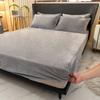 Winter Plush Elastic Fitted Sheet Double Bed Sheet Soft Warm Velvet Bedspread Mattress Cover Bed Linen Protector Twin Queen King