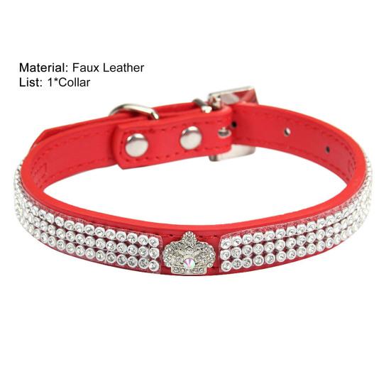 Ожерелье для домашних животных Модная шея?Регулируемый по окружности товар для домашних животных со стразами, ошейник-чокер для собак и кошек