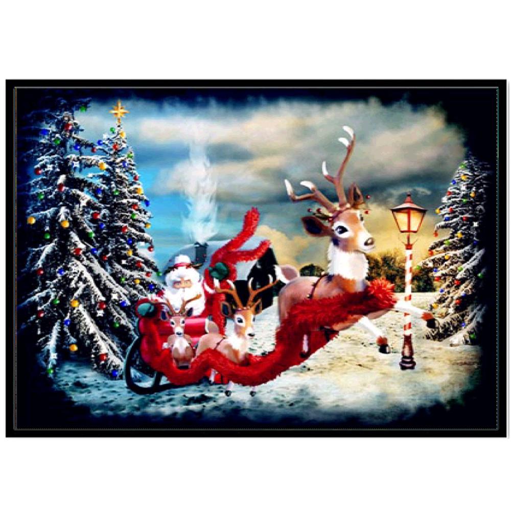 5D Diamond Painting Full Diamond Christmas Round Diamond Mosaic Pattern Home Decoration Diy Handmade