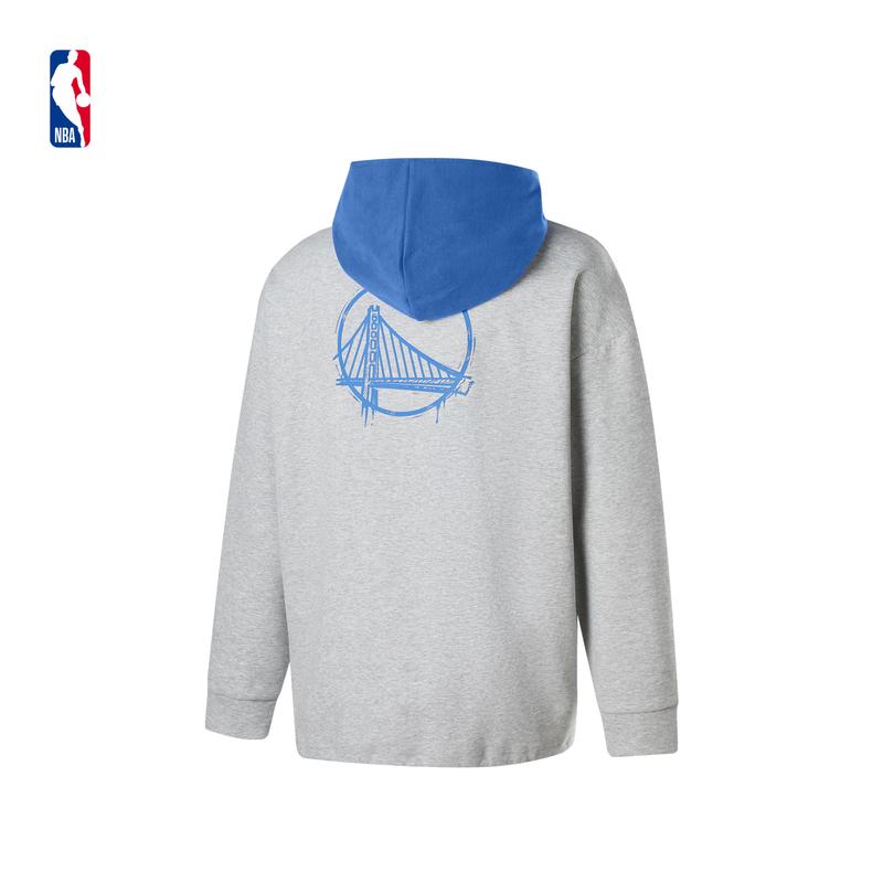 Официальный ретро худи-пуловер NBA с цветовыми блоками
