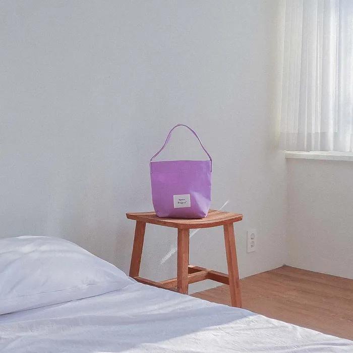 [Agnes Project] Peanut Tote Bag_Lilac