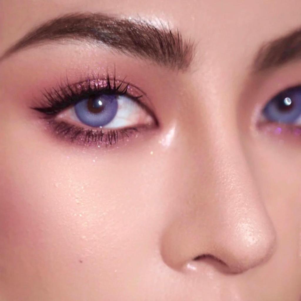 Easysmall вишнево-фиолетовые мягкие контактные линзы для глаз, высокое качество, натуральные цвета, маленькая красота, близорукость для зрачков, рецепт