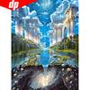 Diamond Mosaic Landscape Full Round Diamond Embroidery Fantasy 5D DIY Diamond Painting