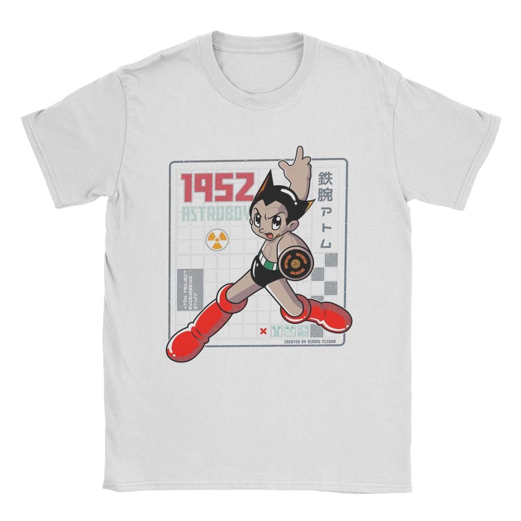 Мужские футболки AstroBoy Одежда из чистого хлопка Забавные футболки с коротким рукавом и круглым вырезом Идея для подарка Футболки