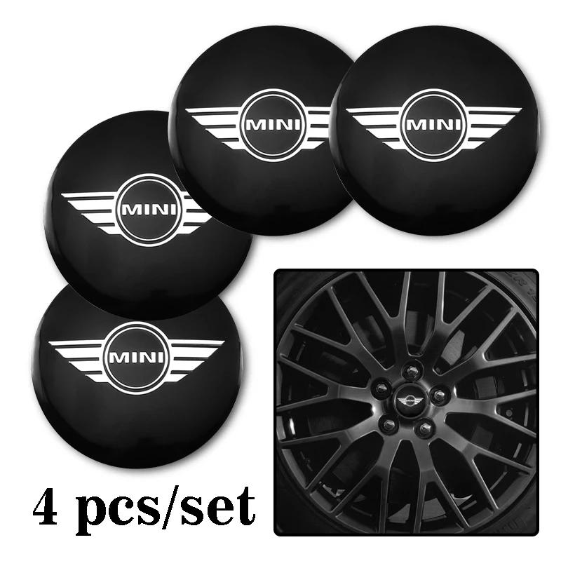 4Pcs Car Emblem Wheel Hub Center Cap Stickers Rim Badge Cover For Mini F54 F55 F56 F57 F60 R50 R53 R55 R56 R57 R58 R59 R60 R61 vhdsg88