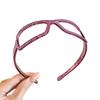 Женская повязка на голову Нескользящие зубчики Дизайн оправы для очков Акриловый материал Легкий обруч для волос Аксессуары для волос