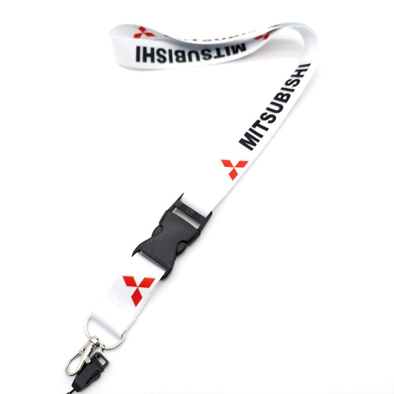 lcbk8 Car Keychain Nylon Neck Straps Key Lanyard For Mitsubishi Lancer Outlander Pajero L200 ASX Eclipse Ralliart EVO Starion Galant