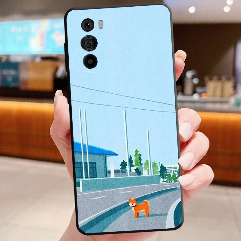 Phone Case For Motorola Edge 50 40 Pro 60 50 40 30 Ultra Neo Fusion Moto G85 G72 G53 G54 G84 G13 G32 Shiba Inu