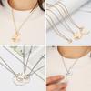 Fashion Best Friends Little Sis Stitching Necklaces Big Sister 3 Pieces / Set Good Sister Necklaces