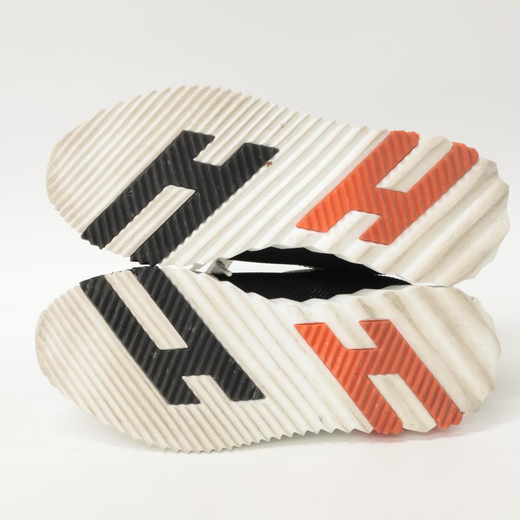 Hermes [Excellent Condition] H221177Z Bouncing Air Mesh X Ghost Skin Suede with H Logo Shoes 37 Noir / BlancUsed