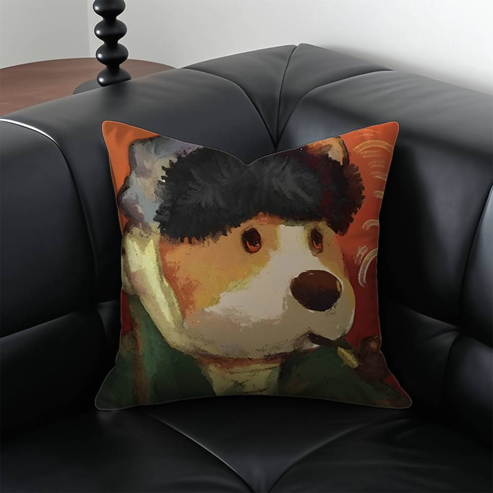 Мультяшный персонаж P-Party Animals Наволочка Антипылевой клещ Наволочка Невидимая молния Шелковистый короткий плюш Чехол для диванной подушки