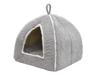 STYRIA Теплый домик для собак, кошек, домашних животных, теплый, круглый год, можно стирать, стильная, милая кровать, пушистая, двусторонняя подушка для маленьких собак (Серый)