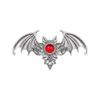 with Strong Grip Vintage Silvery Bat Hair Clip Viking Halloween Cosplay Hair Clip  for Halloween