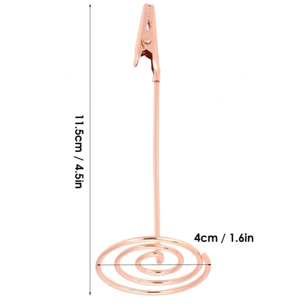 10Pcs Stable Base Table Name Clip Mouth Shape Metal Photo Stand Wedding Table Decoration