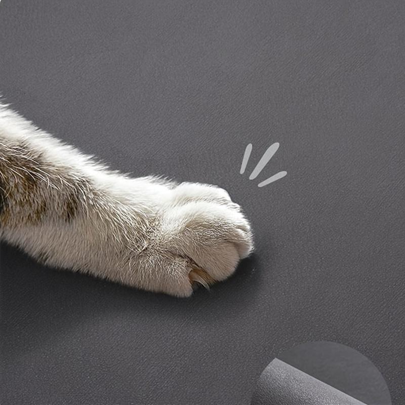 Универсальный нескользящий коврик для кормления кошек - Непротекаемый, Легко моющийся, Прочный силиконовый материал, Идеально подходит для кошек и хранения корма для домашних животных, Прочный коврик для кошек