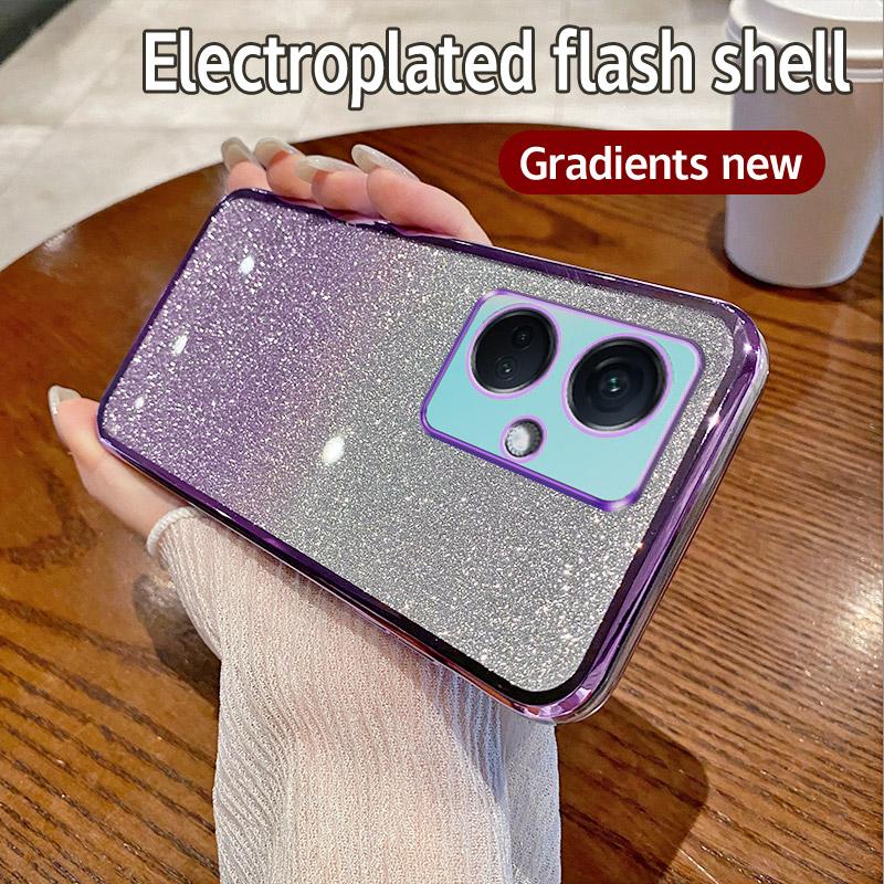 Чехол для OnePlus Nord CE3 Чехол для телефона OnePlus Nord CE3 с блестящим покрытием, силиконовый чехол для объектива камеры, мягкая задняя крышка