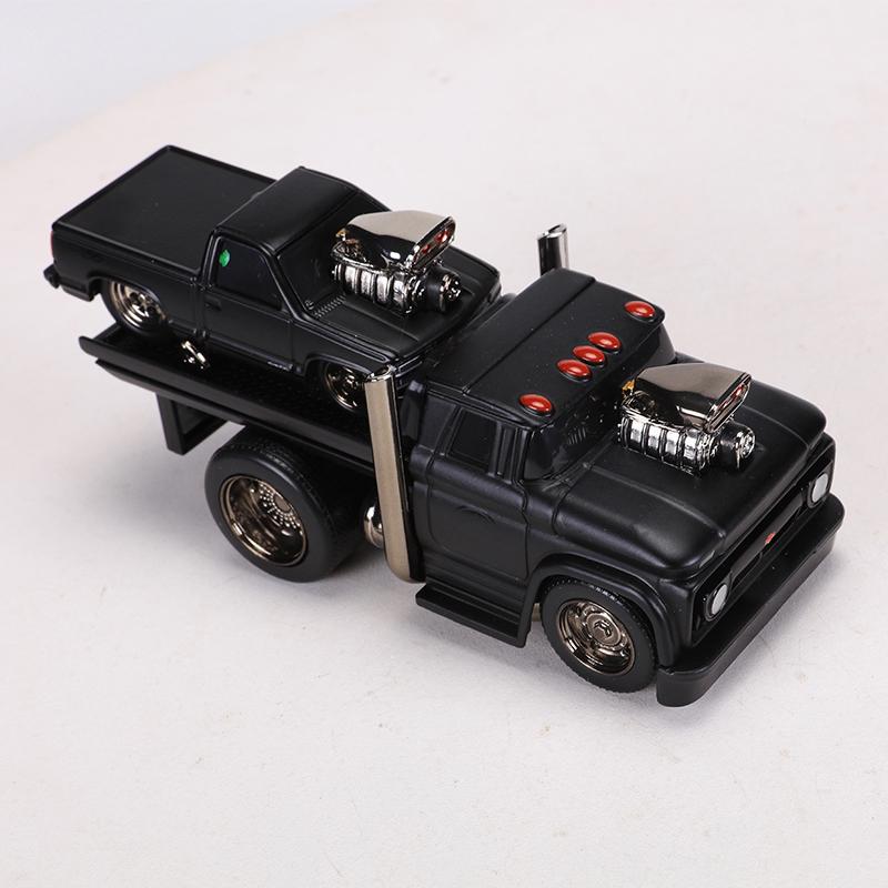 Майсто 1:64 MUSCLE TRANSPORTS 1966 Chevrolet C60 Бортовой/1993 Chevrolet 454 SS Пикап Металлическая Модель Автомобиля