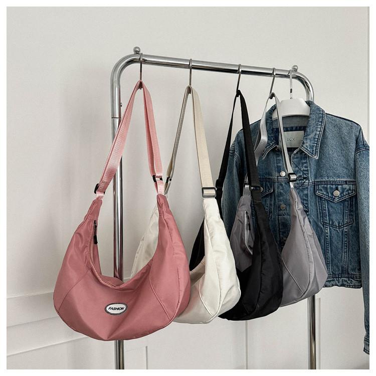 Trendy Large Capacity Dumpling Shape Shoulder Bag For Women Street Style Fashion 2023 Summer New Simple Single Shoulder Bag