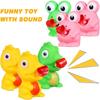 Stress Relief Frog & Dinosaur Toys - Tongue-Sticking Squeeze Pop-Up Toys, Funny Screaming Party Favors & Anxiety Gifts for All A
