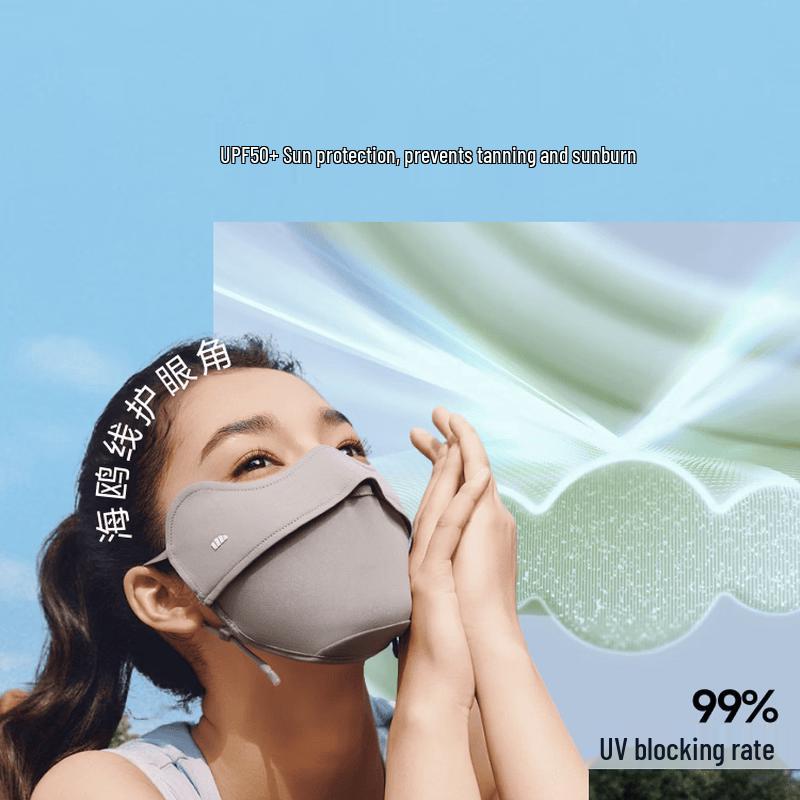 Beneunder Women's Summer UV Protection Mask with Eye Corner Shield