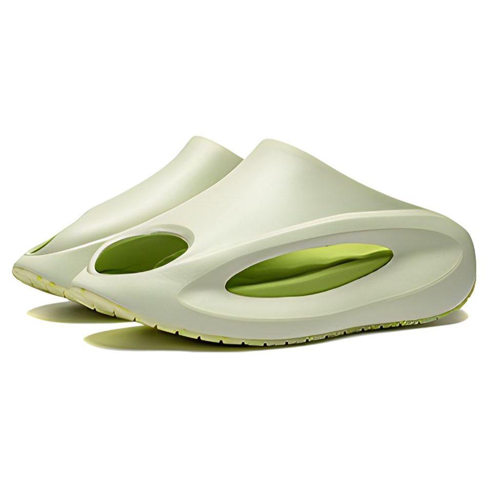 Li Ning Cloud Travel Slay Comfortable Silent Anti-Wear Slide Sandals Unisex Footwear Light-Fruit-Green AZST001-7