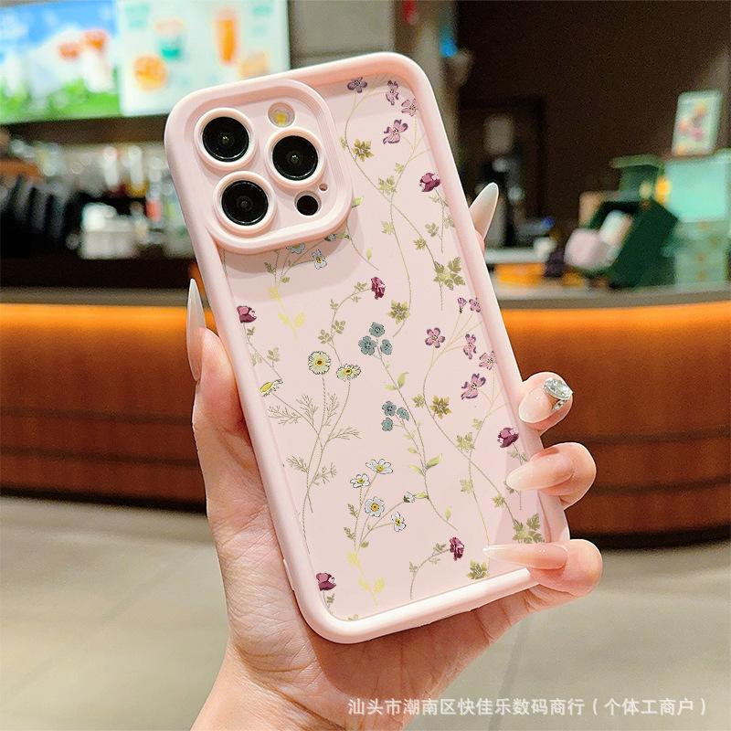 Цветочная линия для чехла мобильного телефона iPhone 11/12/13/14/15 Apple 16promax полноразмерный X/XS