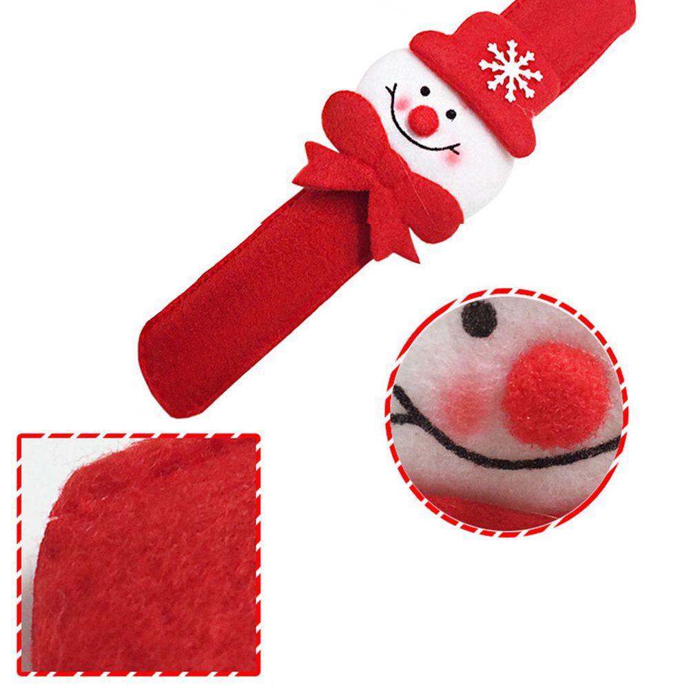 Bear Children Toys Xmas Gift Snowman Santa Claus Christmas Wrist Strap Patting Circle Bracelet