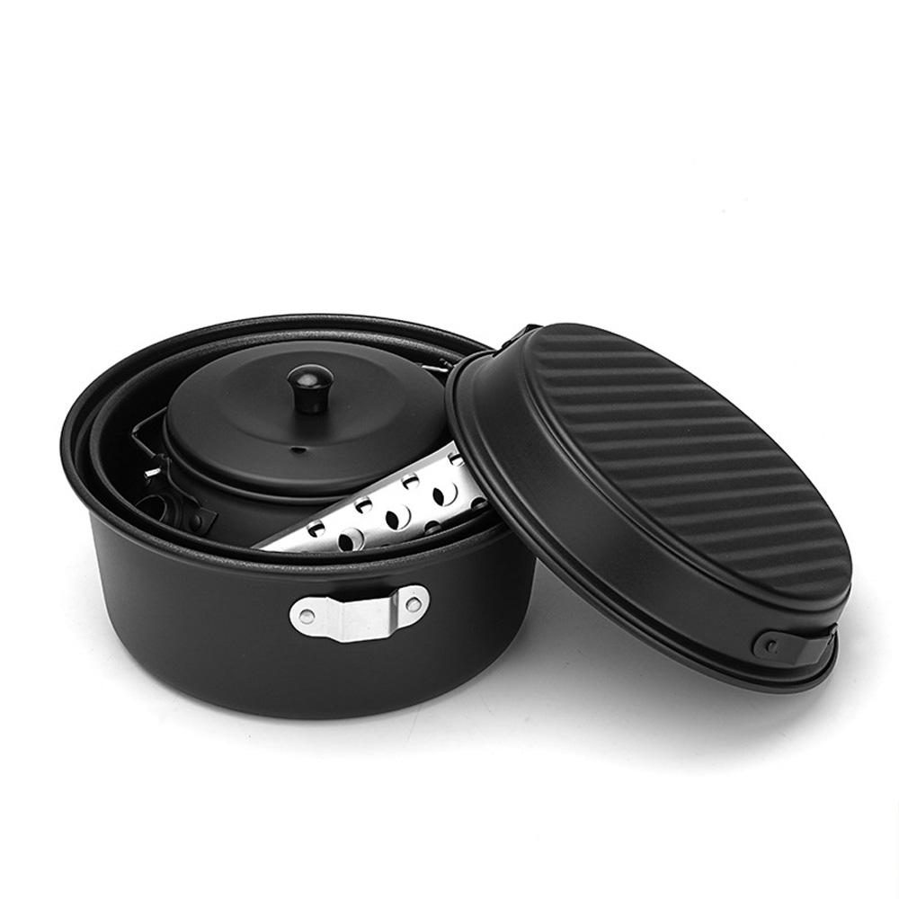 Кастрюли, кастрюли, набор чайников, легкий портативный набор посуды для кемпинга, походов, походов