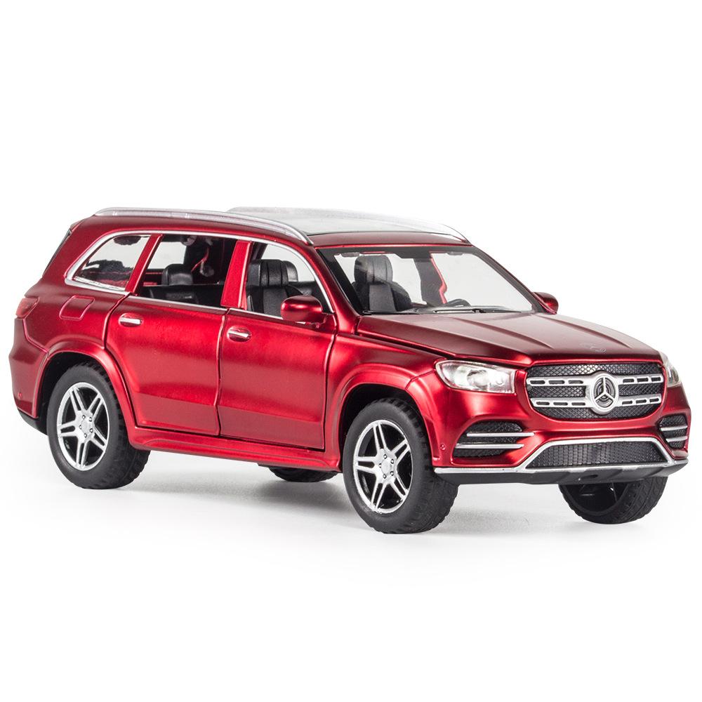 1:32 масштаба Benz GLS580, литая под давлением модель автомобиля из сплава, игрушечный автомобиль с откатным механизмом со звуком и светом для детей и взрослых, подарочная коллекция